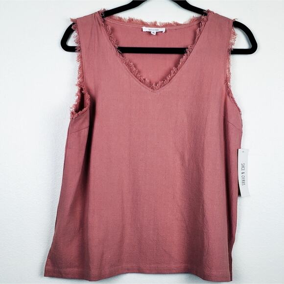Sage & Citrus Tops - Sage & Citus | Sleevelesd V-Neck top, size M
